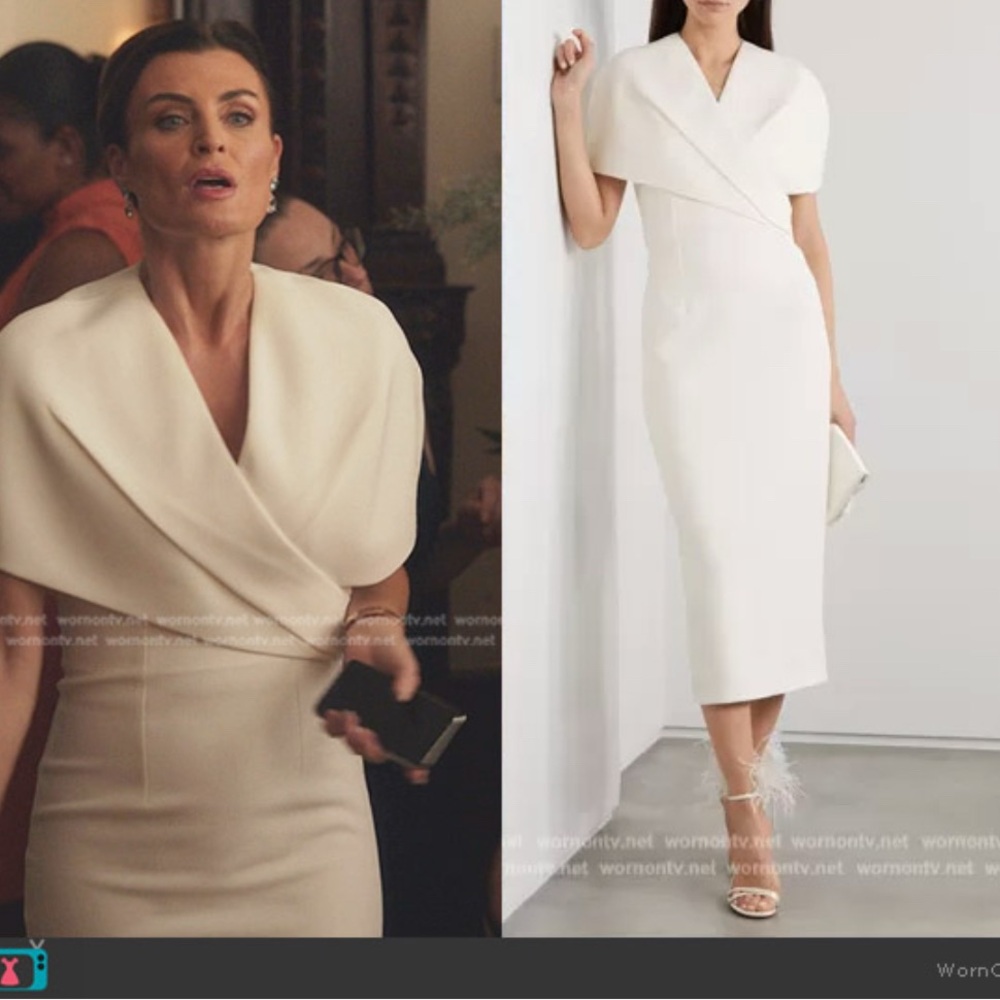 Elegant White Women's Dress sofiyyah net a porter